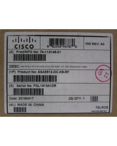 ASA5512-DC-K8-RF - Manufacturer Refurbished