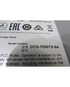 DCS-7050SX-64-F - NOB (New Open Box)
