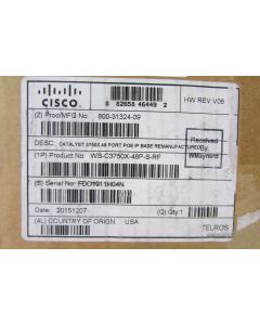 WS-C3750X-48P-S - AS-IS